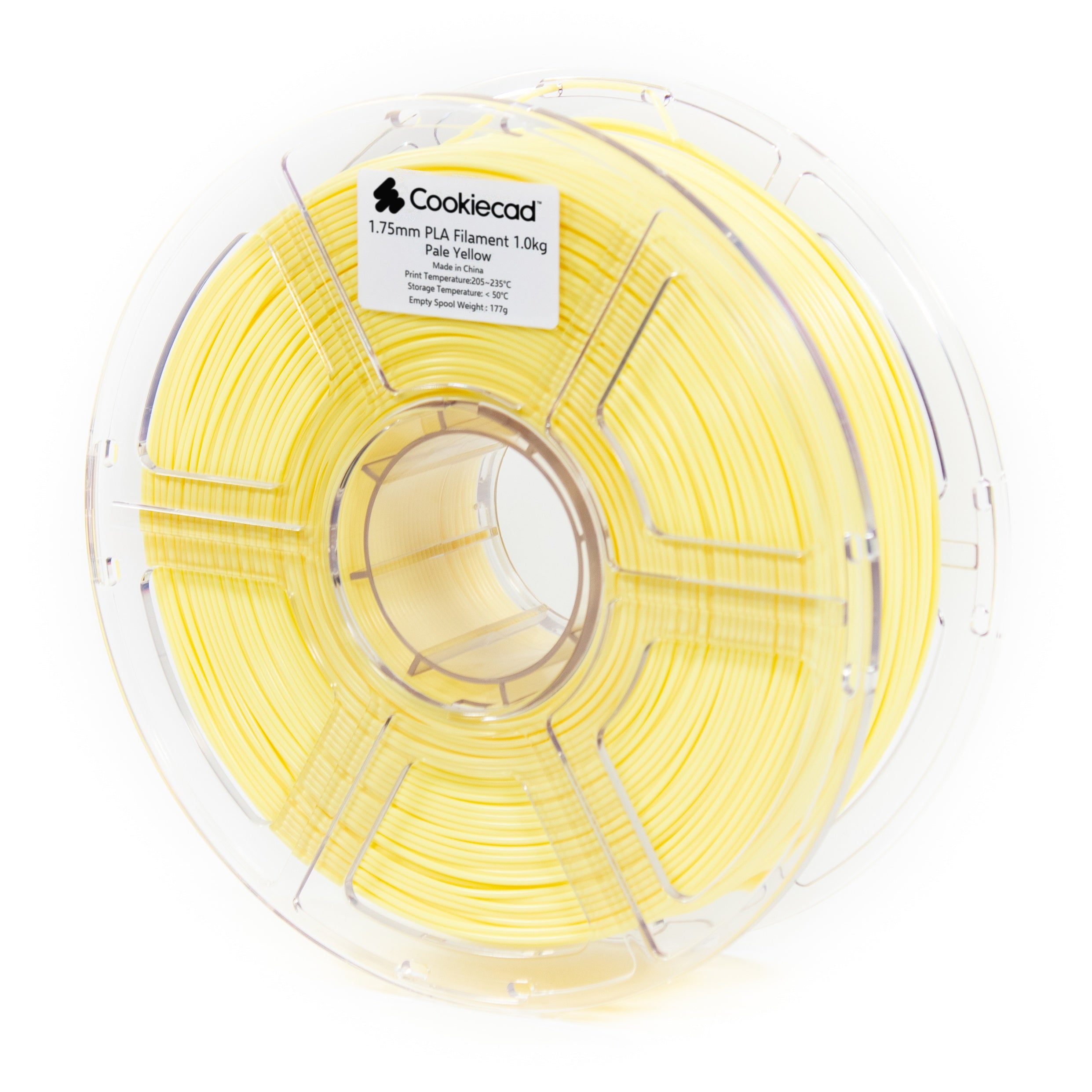 Pale Yellow PLA Filament 1.75mm, 1kg