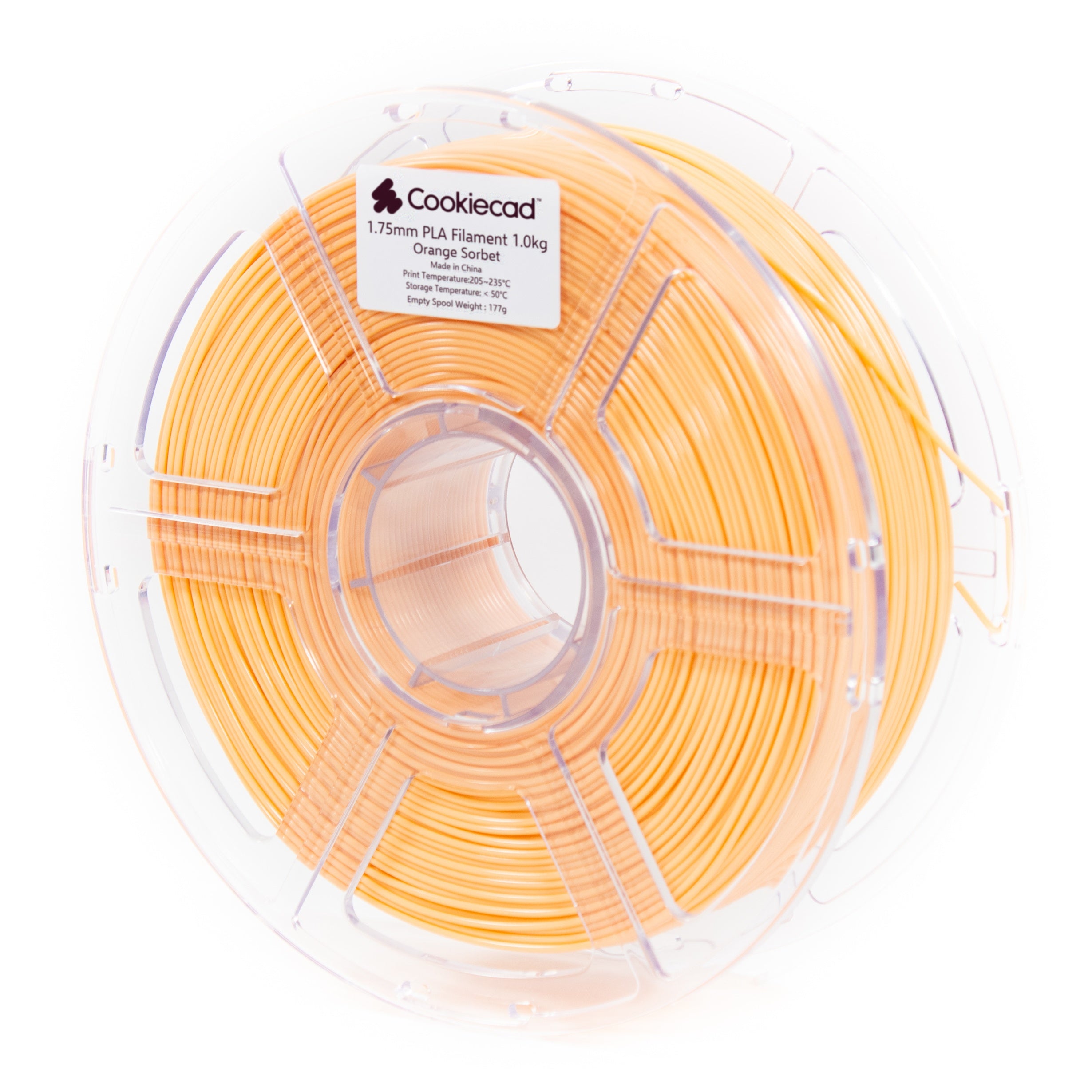 Orange Sorbet PLA Filament 1.75mm, 1kg