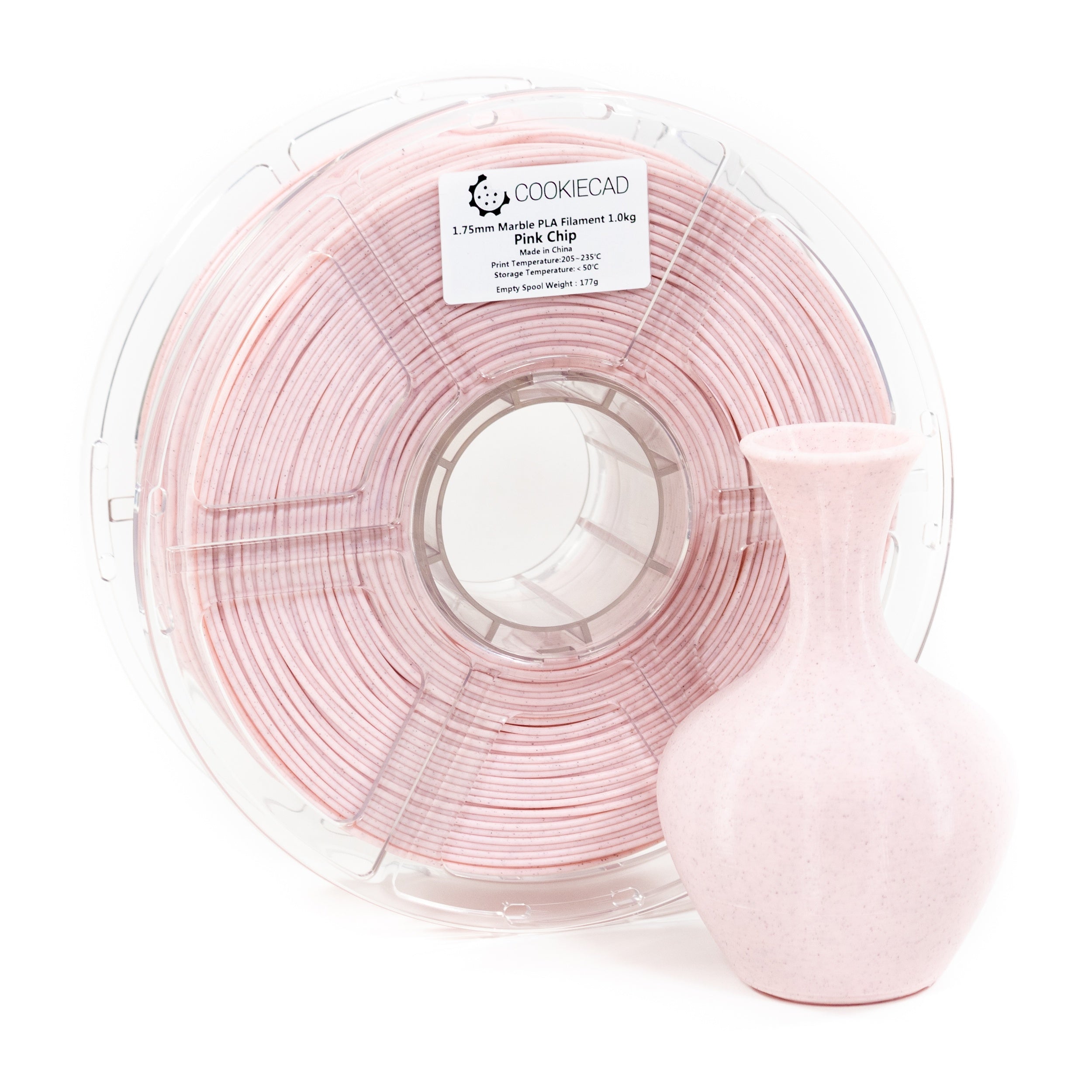 Pink Chip Marble PLA Filament 1.75mm, 1kg