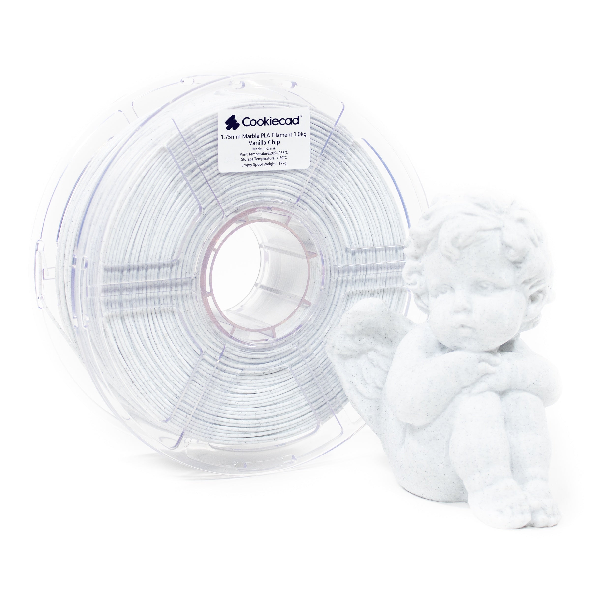 Vanilla Chip Marble PLA Filament 1.75mm, 1kg