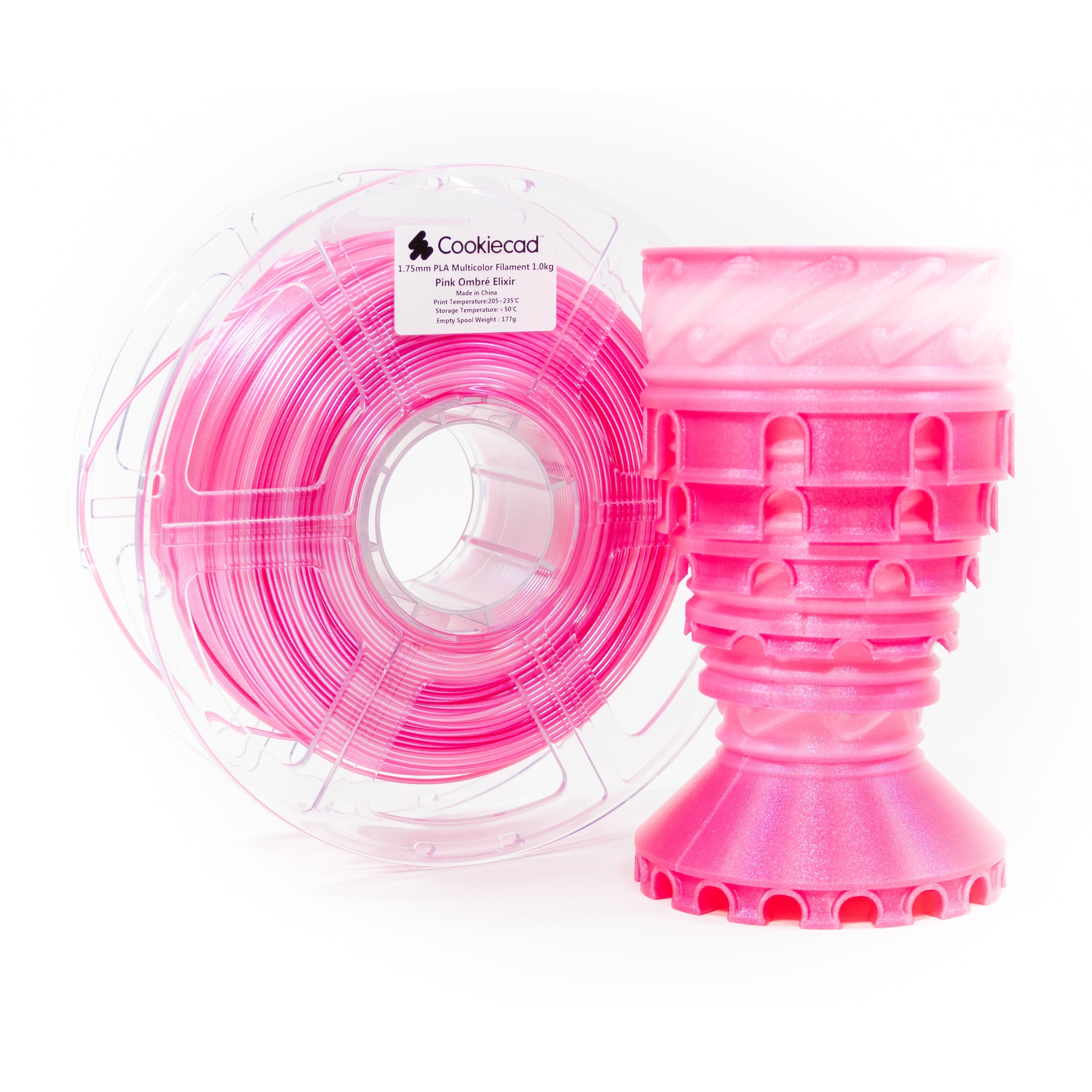 Pink Ombré Elixir PLA Filament 1.75mm, 1kg