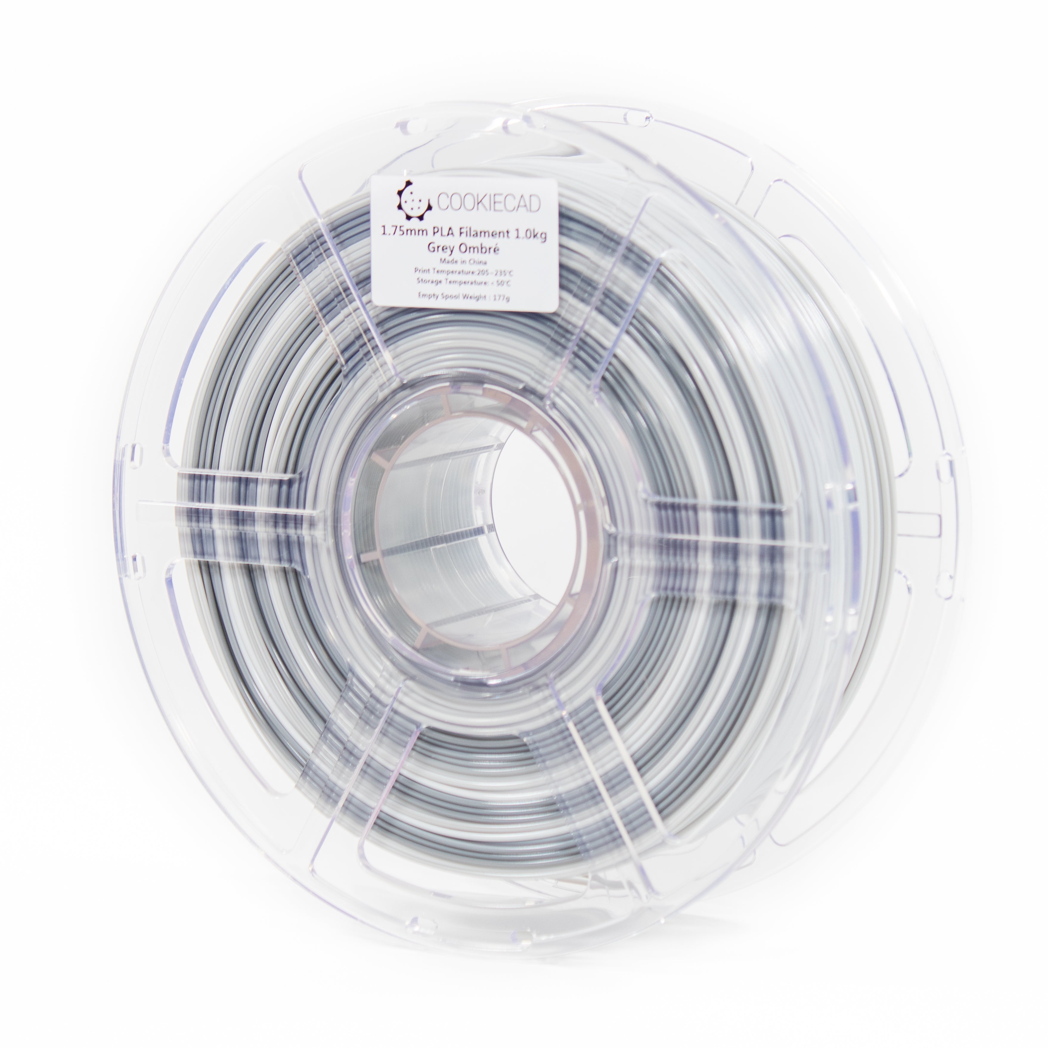 Gray Ombré PLA Filament 1.75mm, 12 x 1kg