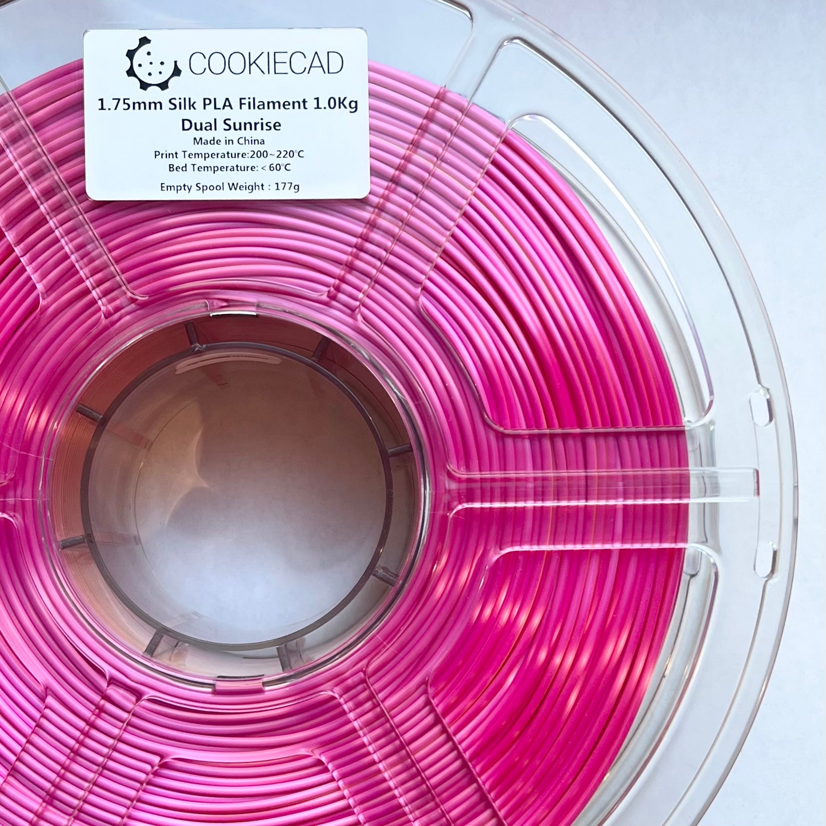 SILK Dual Sunrise (pink - yellow) PLA Filament 1.75mm, 12 x 1kg