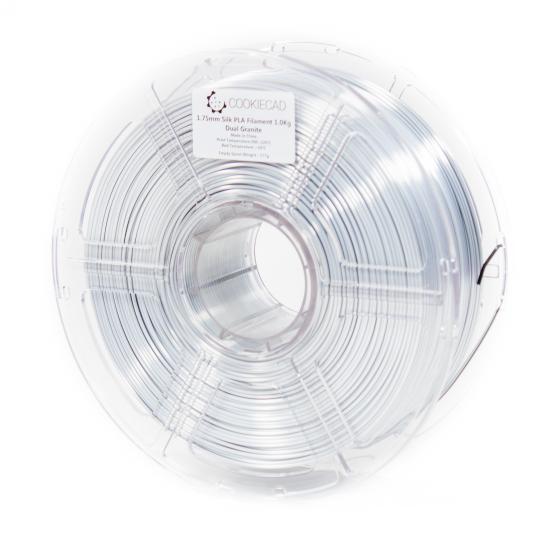 SILK Dual Granite PLA (Gray/Light Gray) Filament 1.75mm, 12 x 1kg