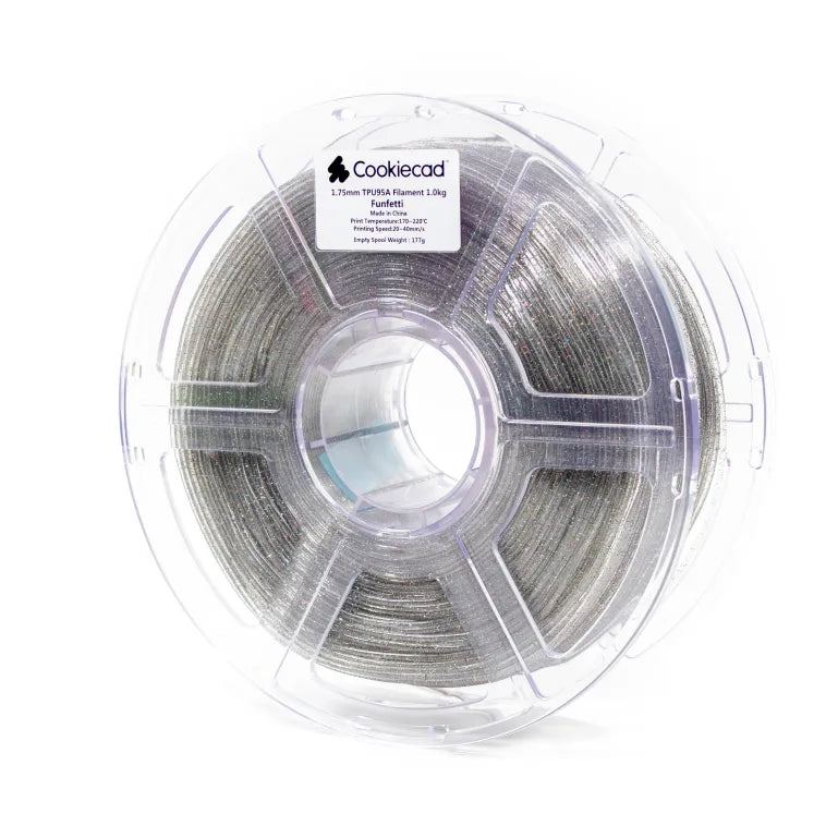 TPU Funfetti TPU 95A Filament 1.75mm, 12 x 1kg