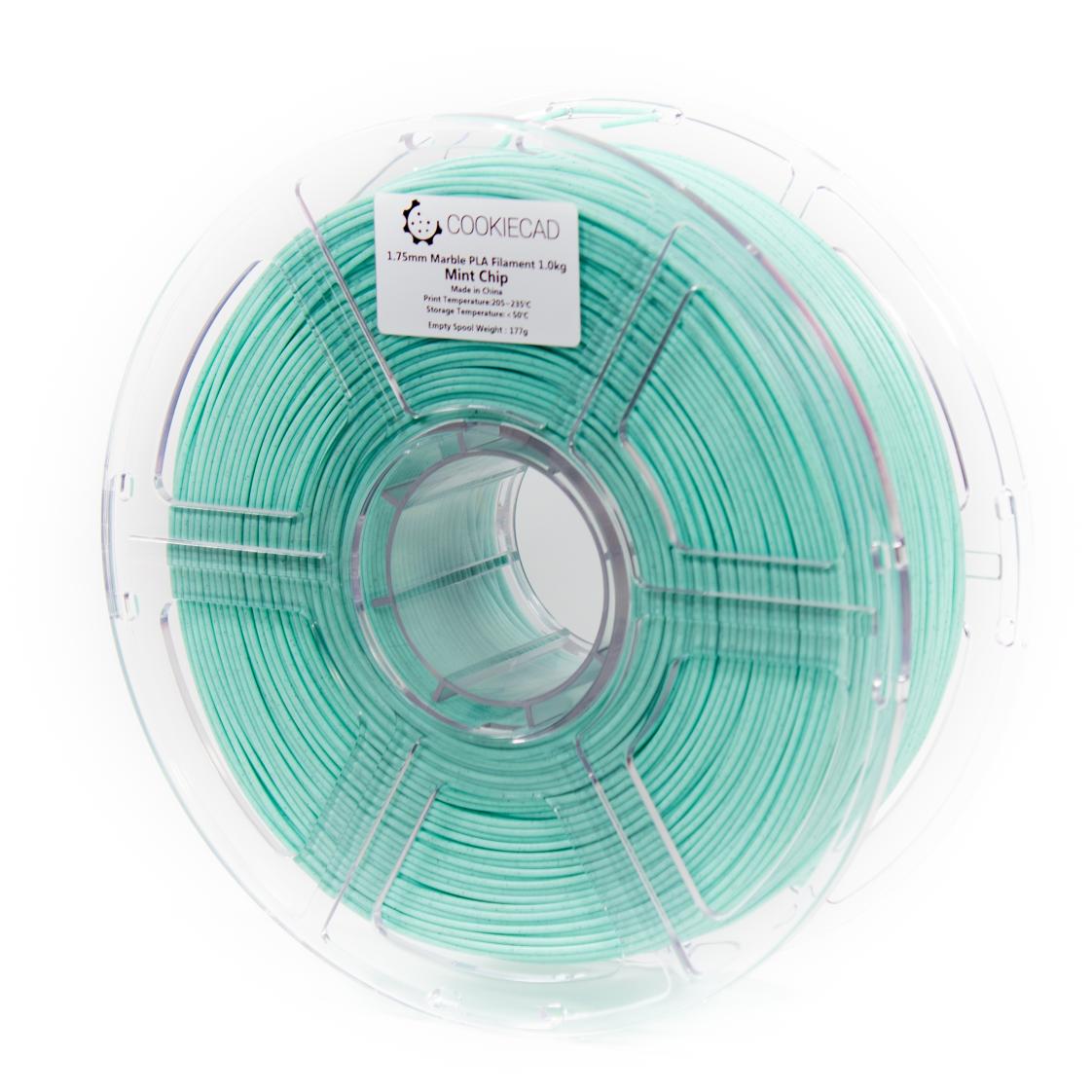 Mint Chip Marble PLA Filament 1.75mm, 12 x 1kg