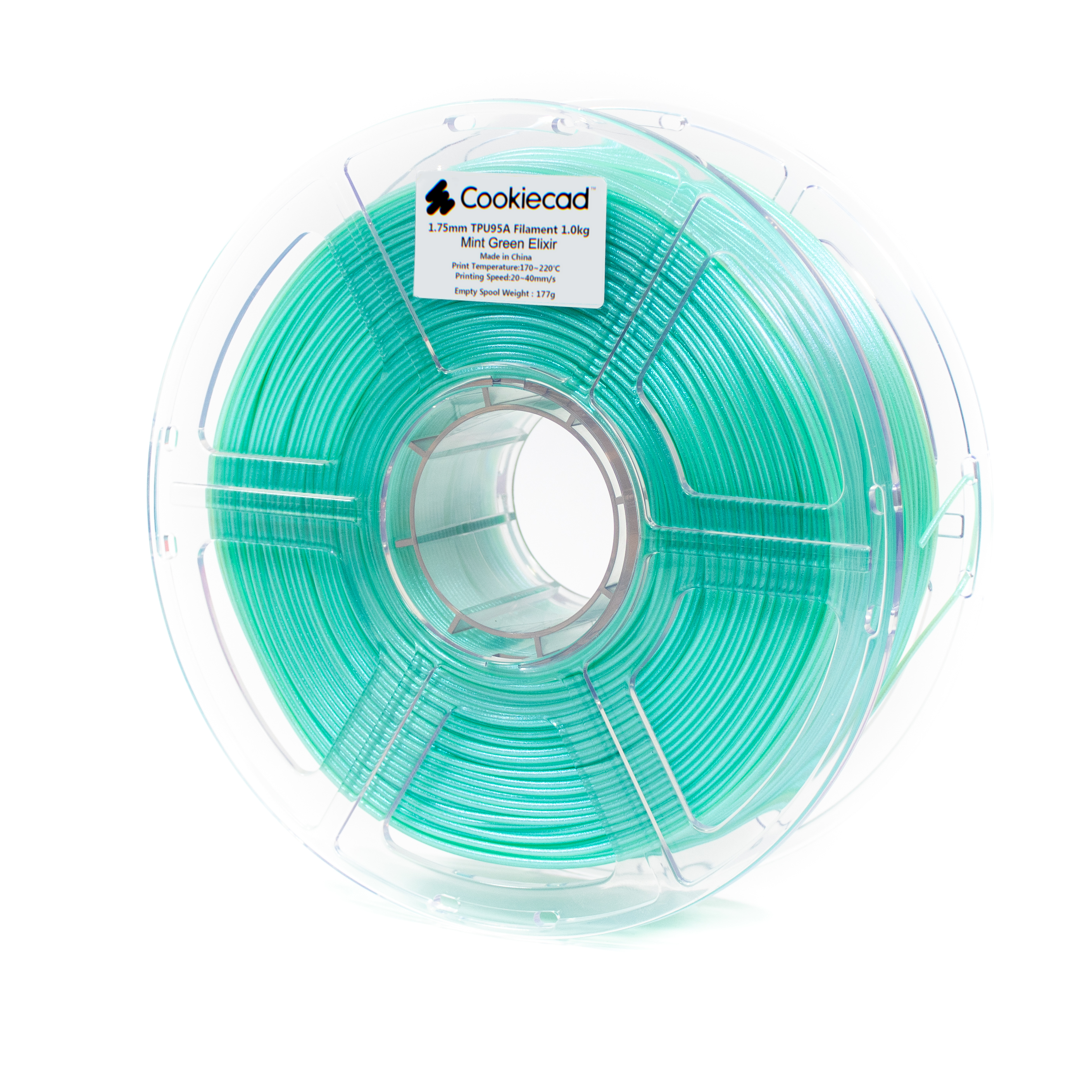 TPU Mint Green Elixir TPU Filament 1.75mm, 12 x 1kg
