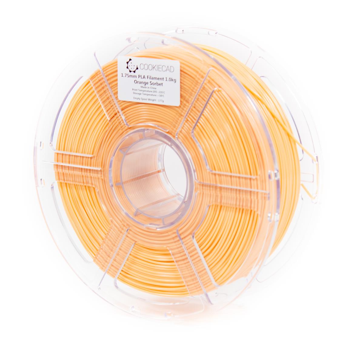 Orange Sorbet PLA Filament 1.75mm, 12 x 1kg