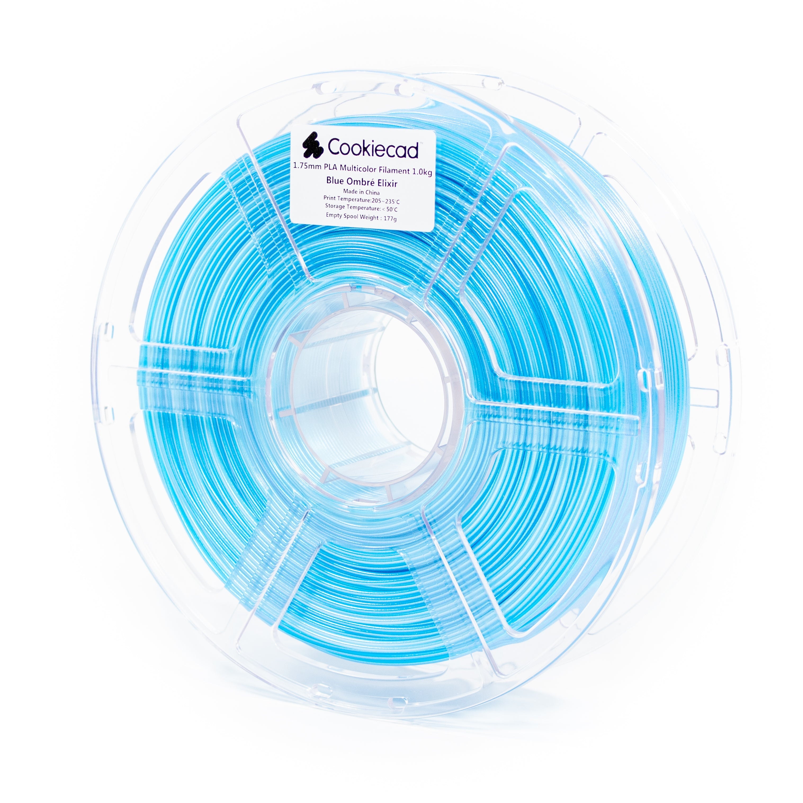 Blue Ombré Elixir PLA Filament 1.75mm, 12 x 1kg