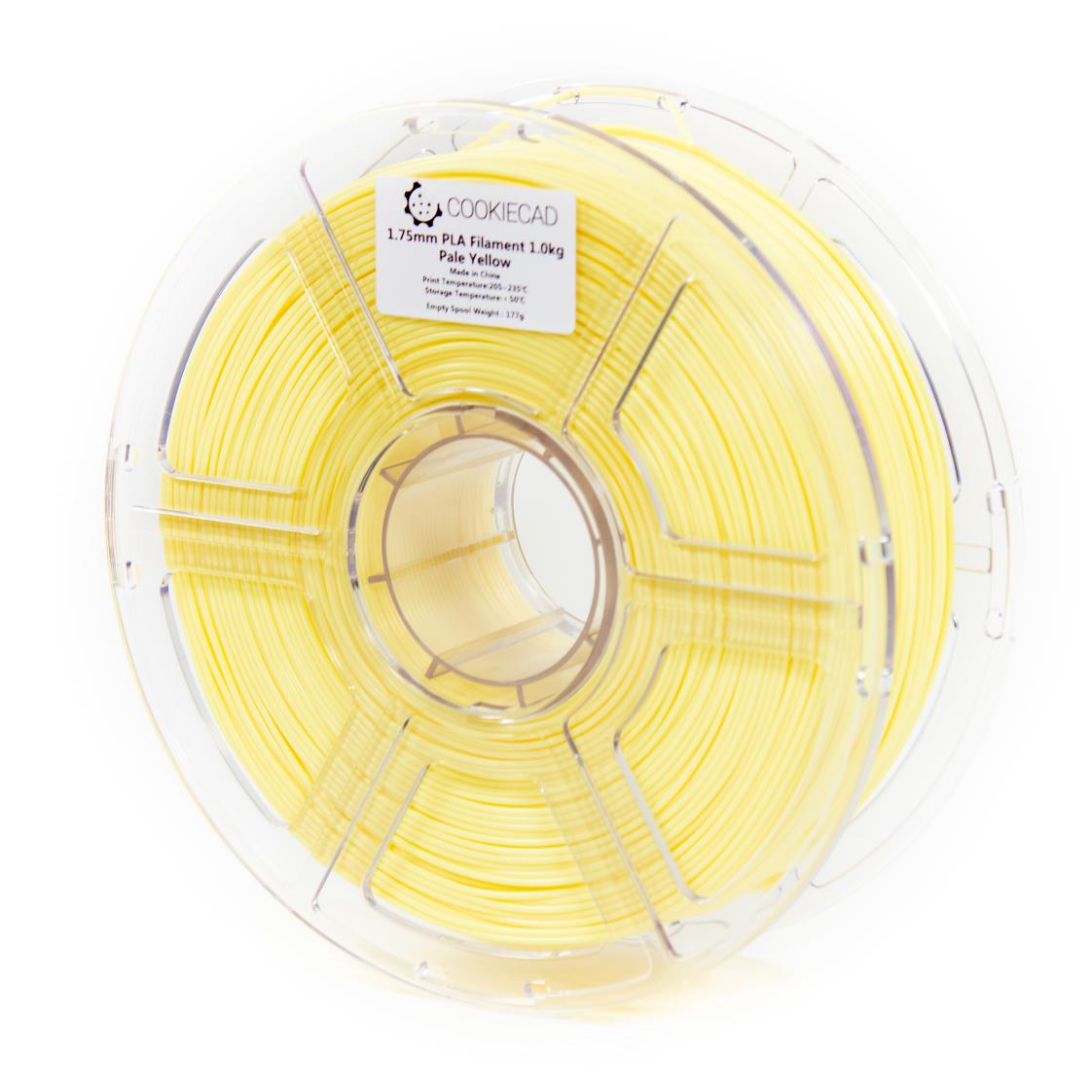 Pale Yellow PLA Filament 1.75mm, 12 x 1kg