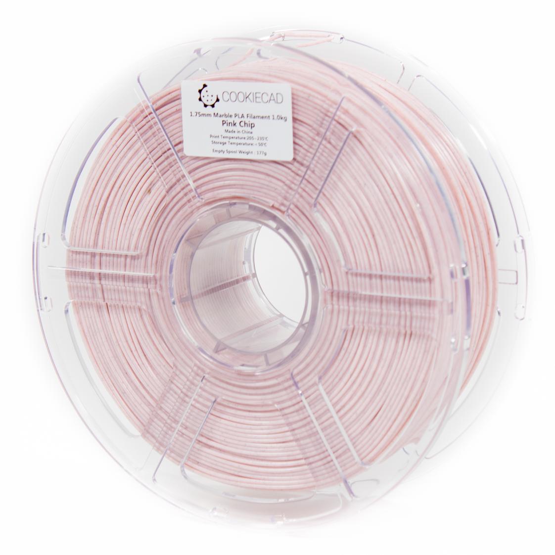 Pink Chip Marble PLA Filament 1.75mm, 12 x 1kg