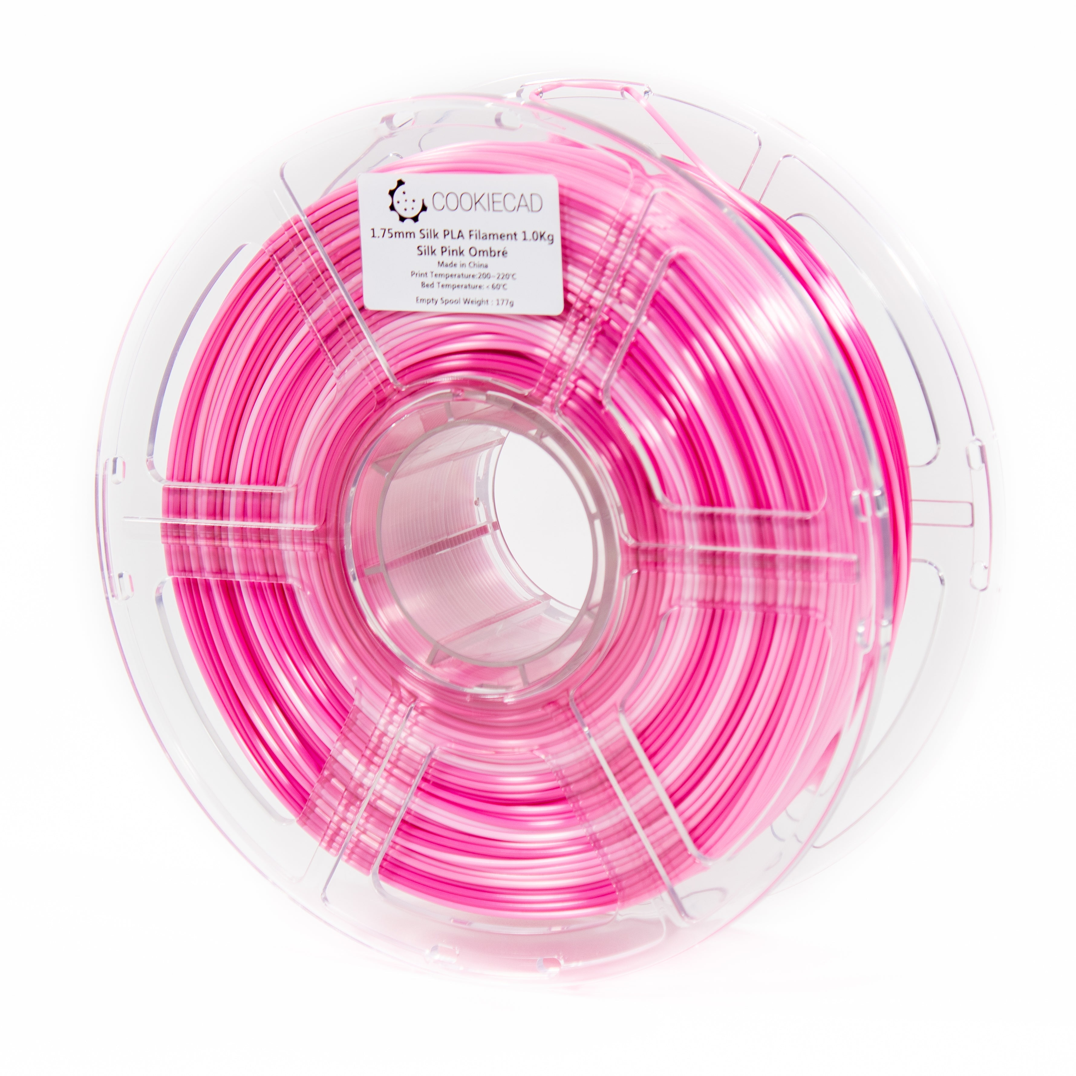 SILK Pink Ombré PLA Filament 1.75mm, 12 x 1kg
