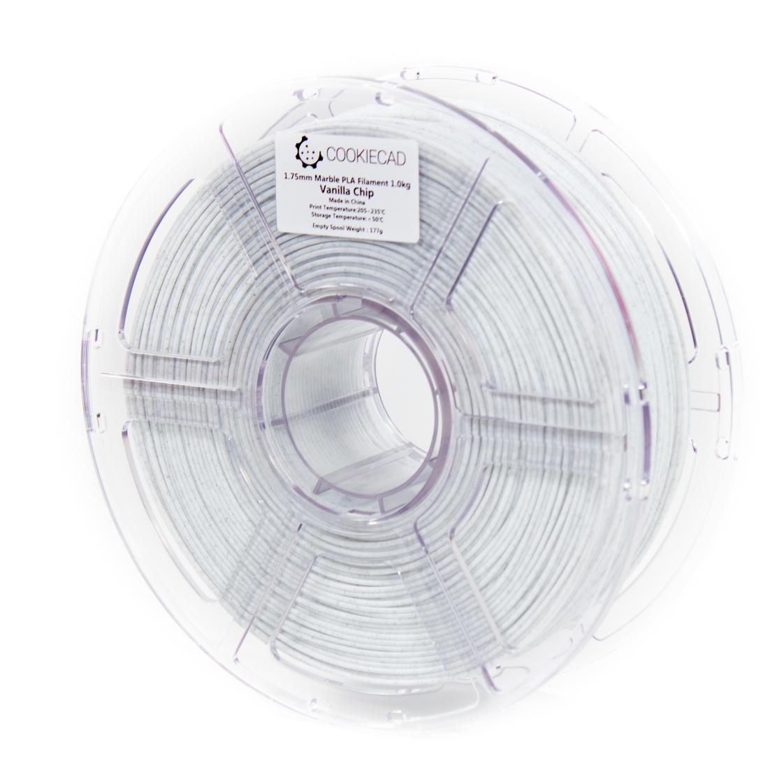 Vanilla Chip Marble PLA Filament 1.75mm, 12 x 1kg