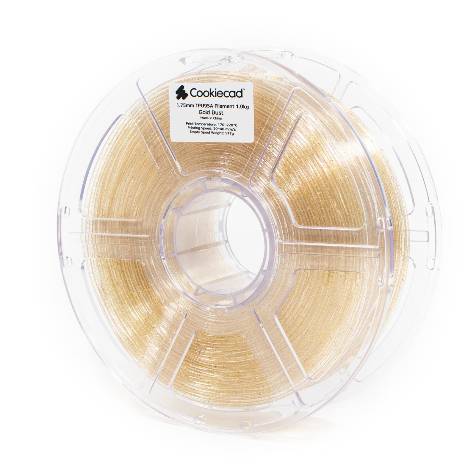 TPU Gold Dust TPU 95A Filament 1.75mm