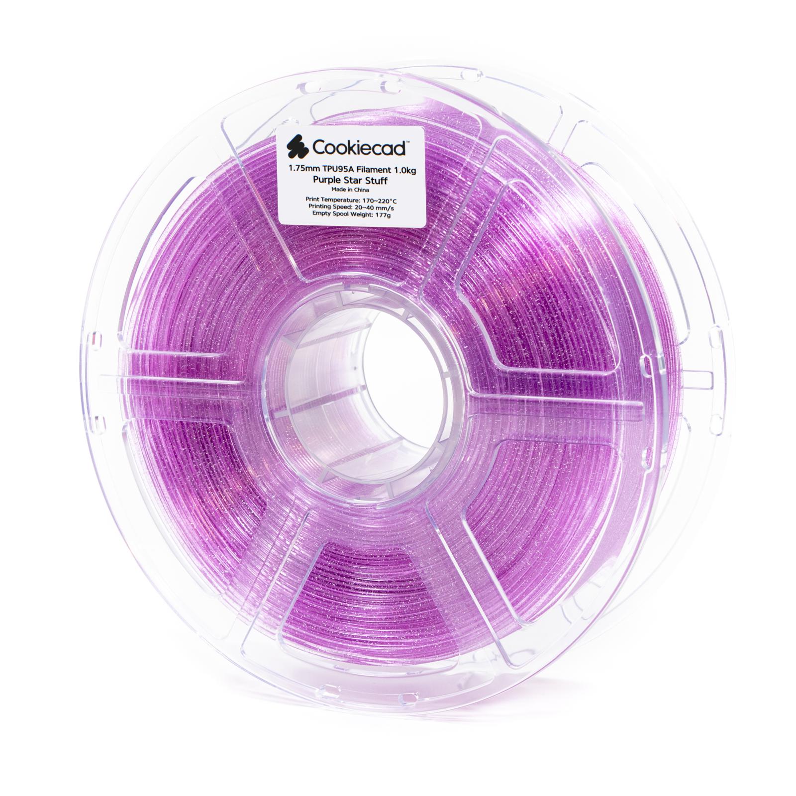 TPU Purple Star Stuff TPU 95A Filament 1.75mm, 12 x 1kg