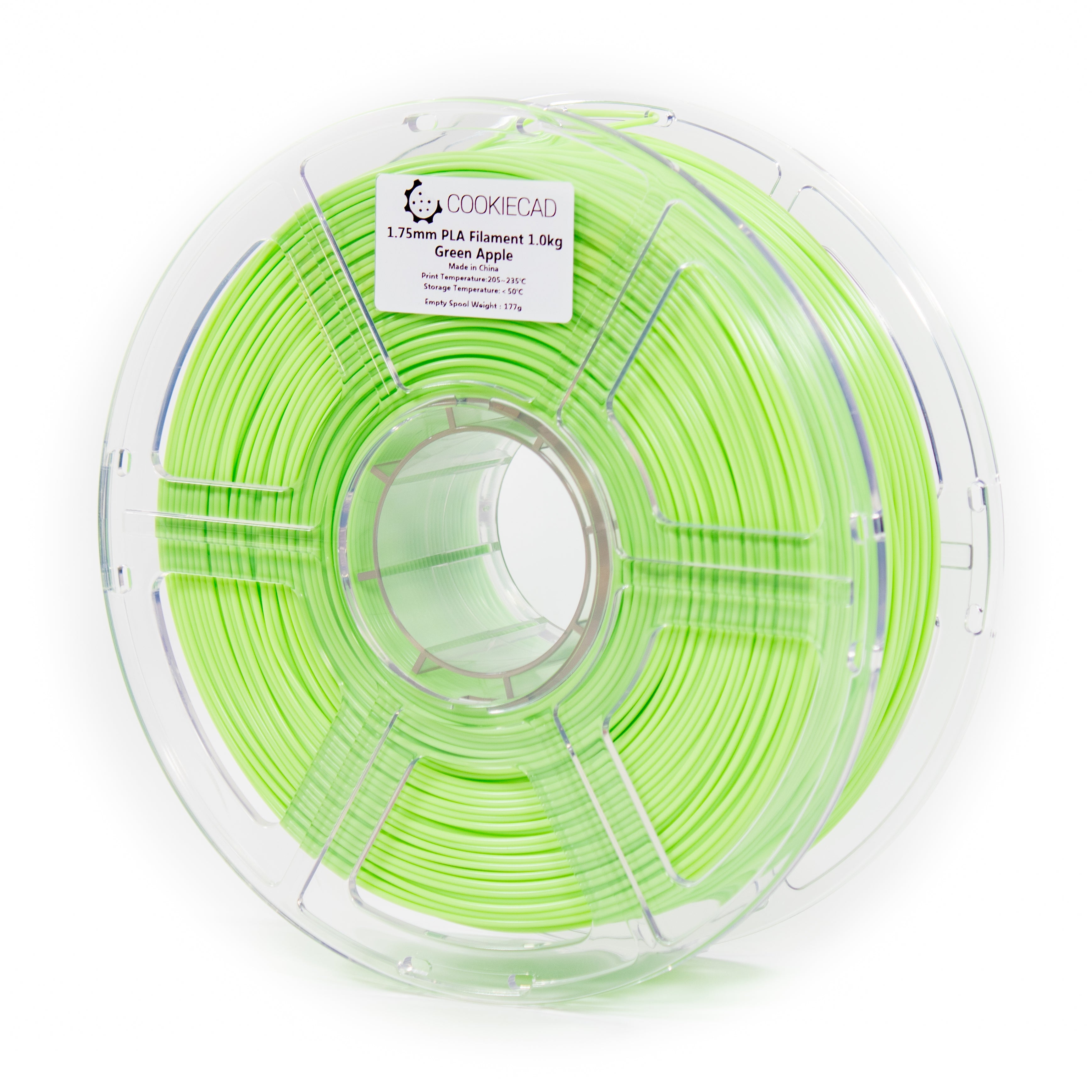 Green Apple PLA Filament 1.75mm, 12 x 1kg