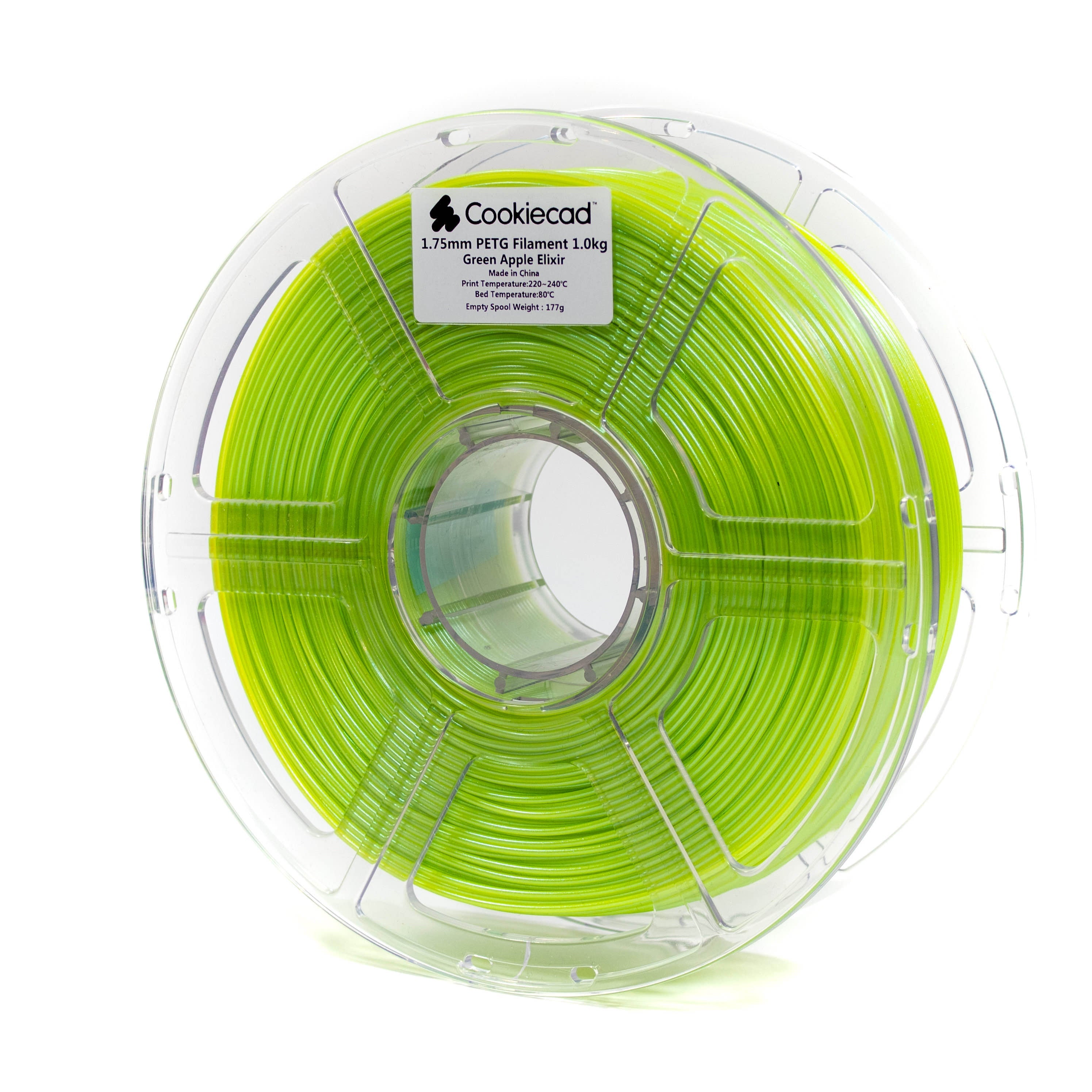 PETG Green Apple Elixir PETG Filament 1.75mm, 12 x 1kg