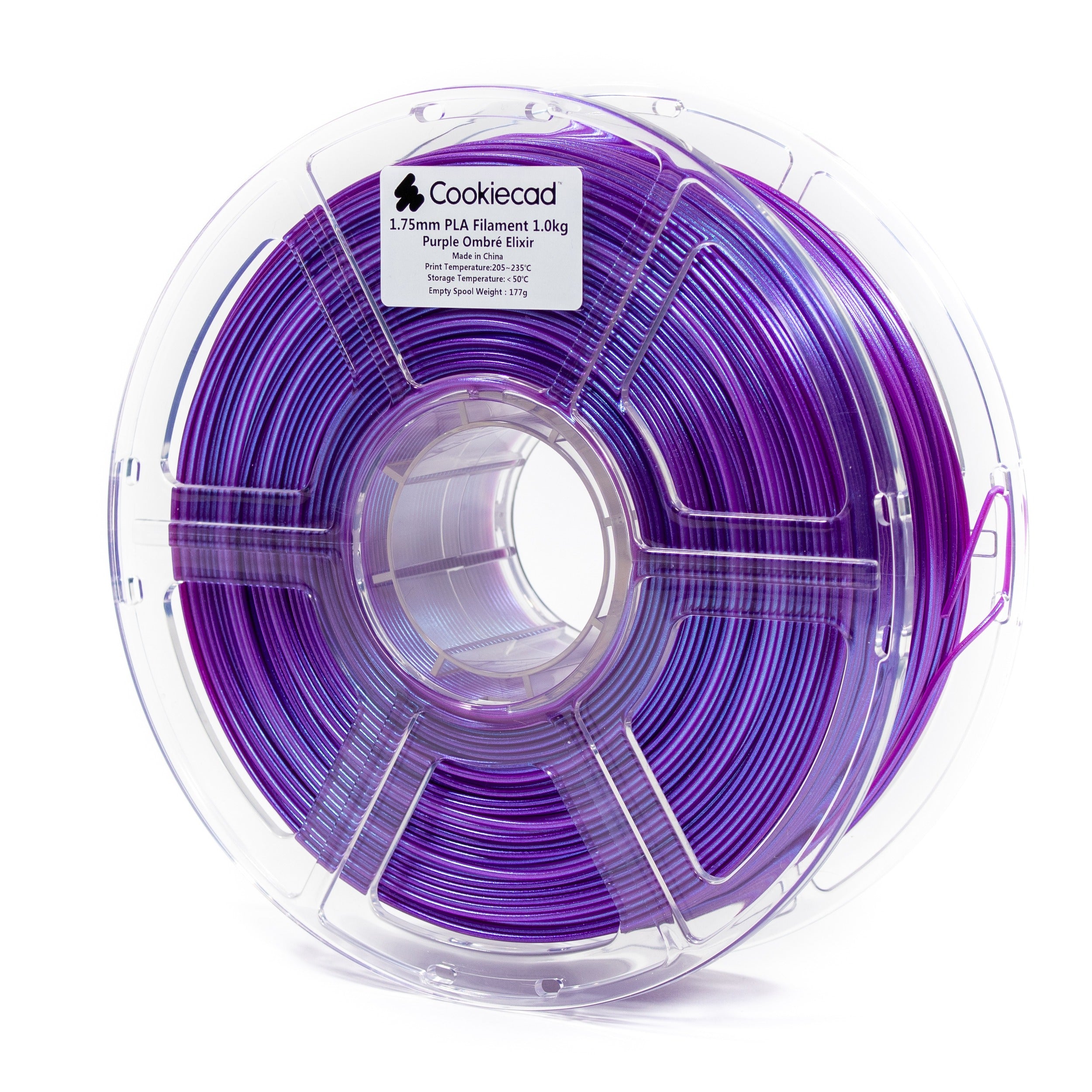 Purple Ombré Elixir PLA Filament 1.75mm, 12 x 1kg