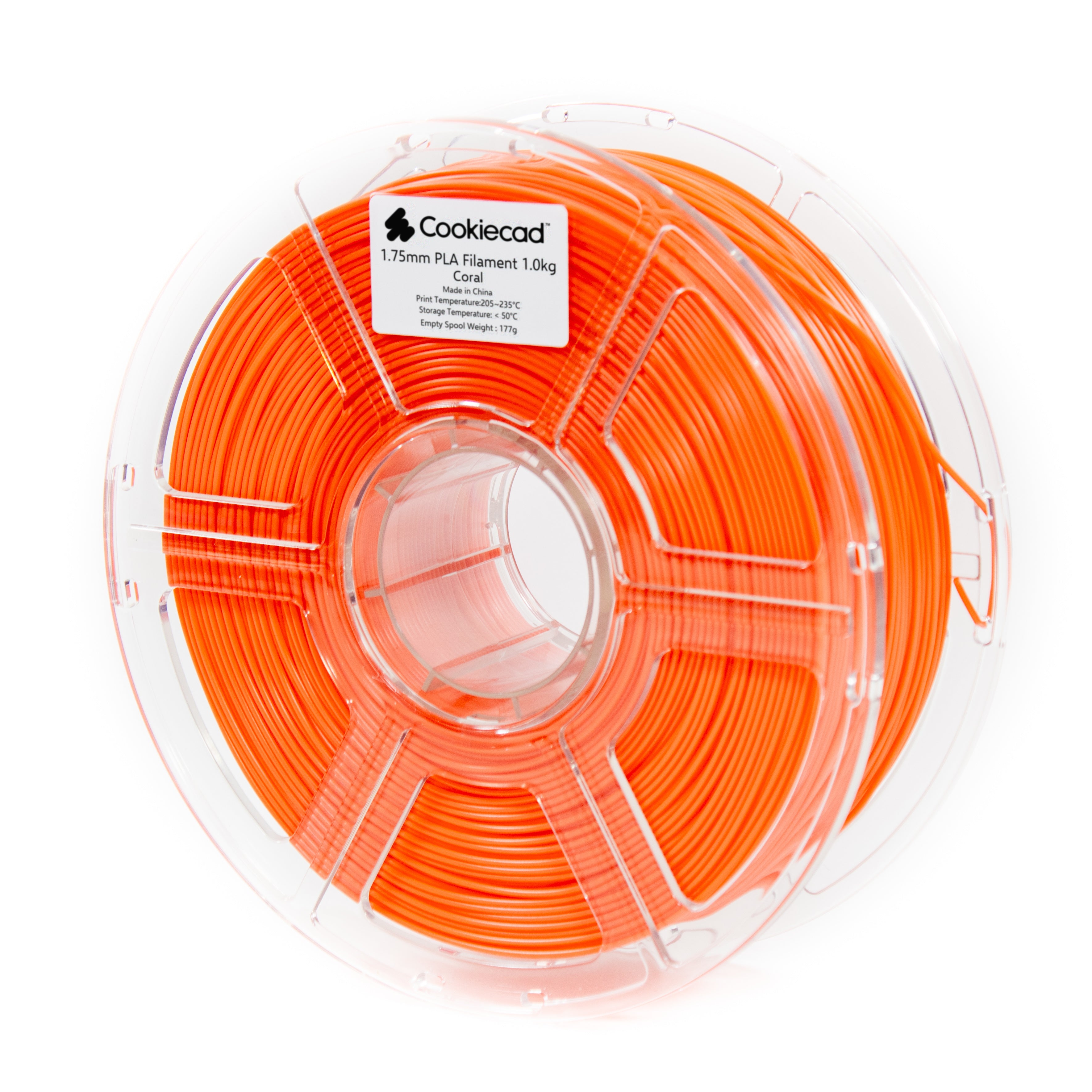 Koraalkleurig PLA-filament 1,75 mm, 1 kg