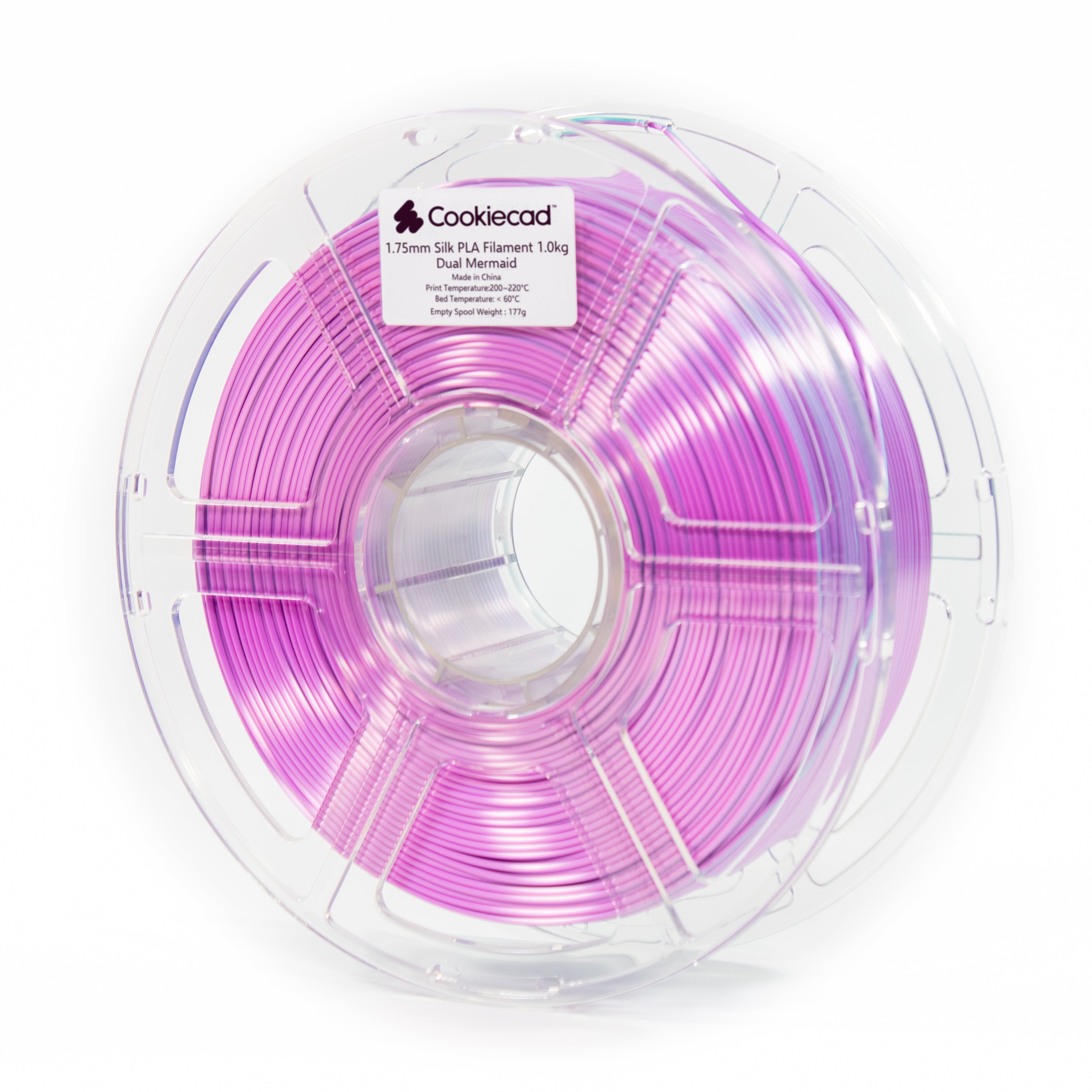 SILK Dual Mermaid (smaragdgroen - paars) PLA-filament 1,75 mm, 12 x 1 kg