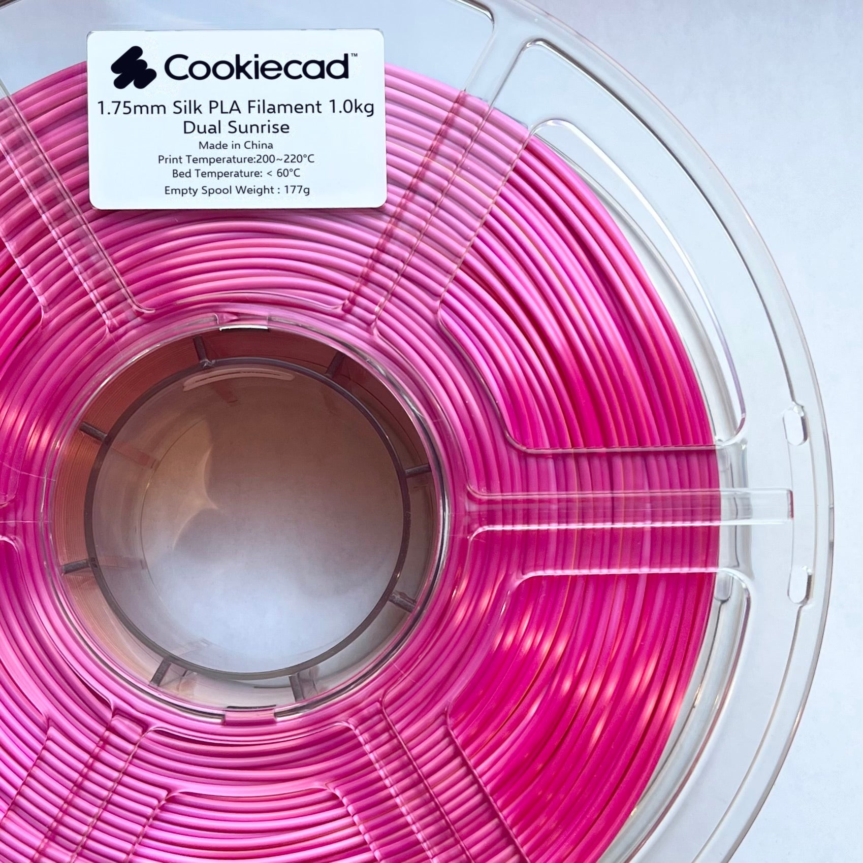 SILK Dual Sunrise (roze - geel) PLA-filament 1,75 mm, 1 kg