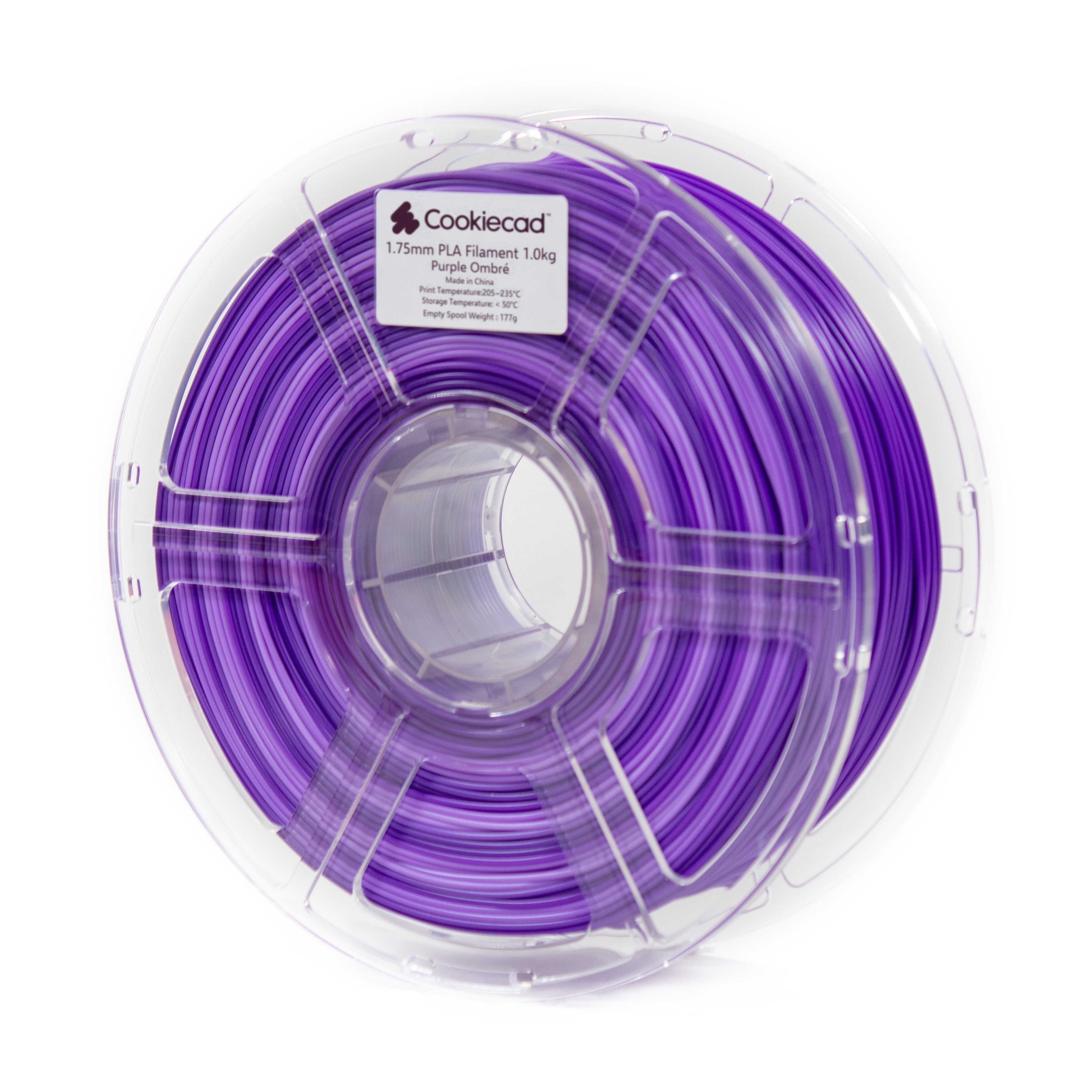 Paarse ombre PLA-filament 1,75 mm, 12 × 1 kg