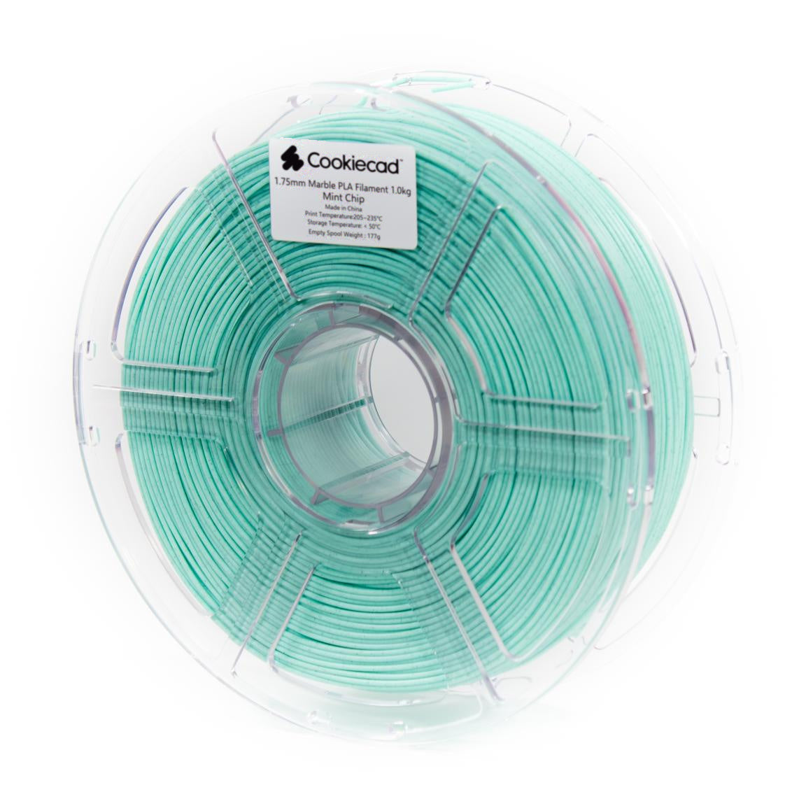 Mint Chip marmer-PLA-filament 1,75 mm, 12 × 1 kg