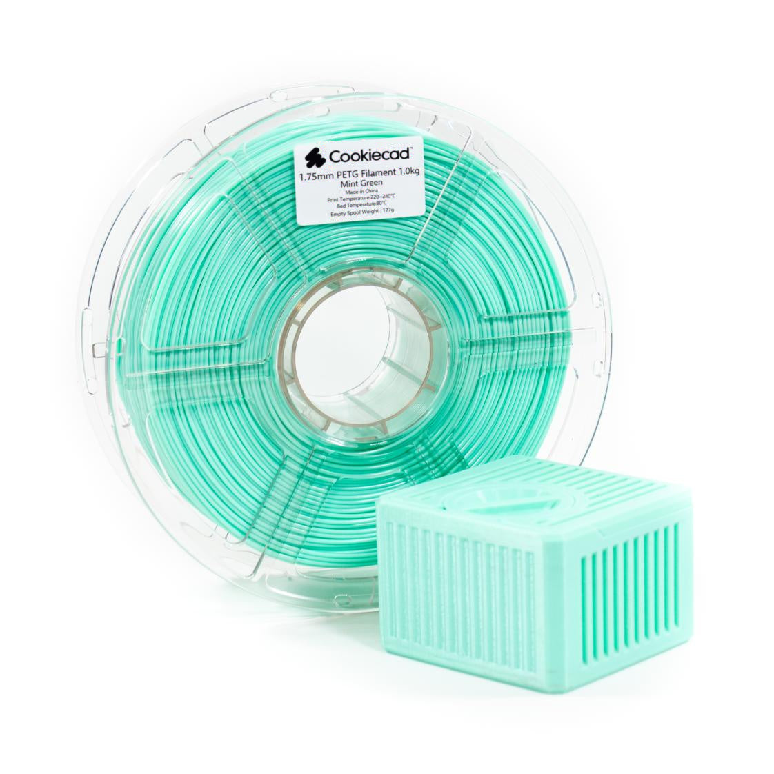 PETG mintgroen PETG-filament 1,75 mm, 12 × 1 kg