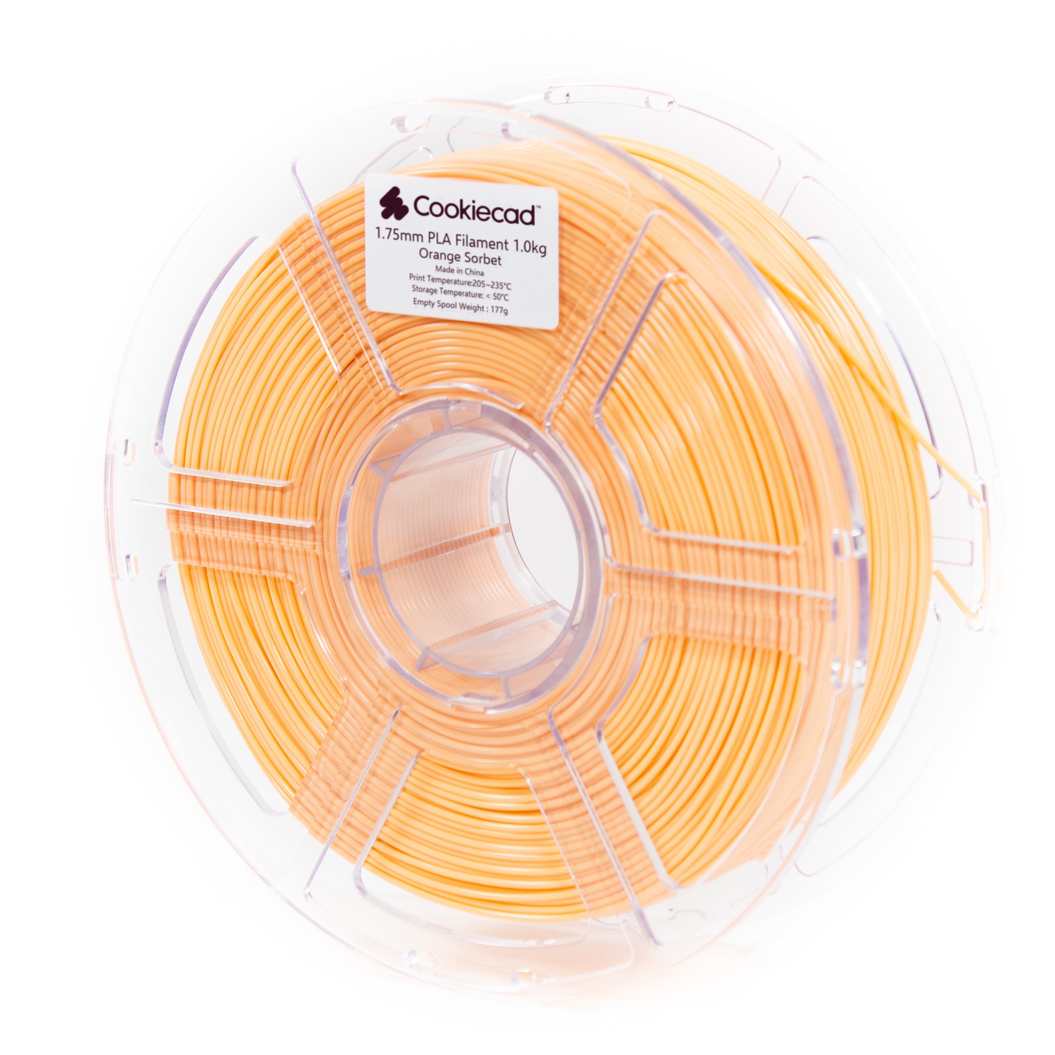 Oranje sorbet PLA-filament 1,75 mm, 1 kg