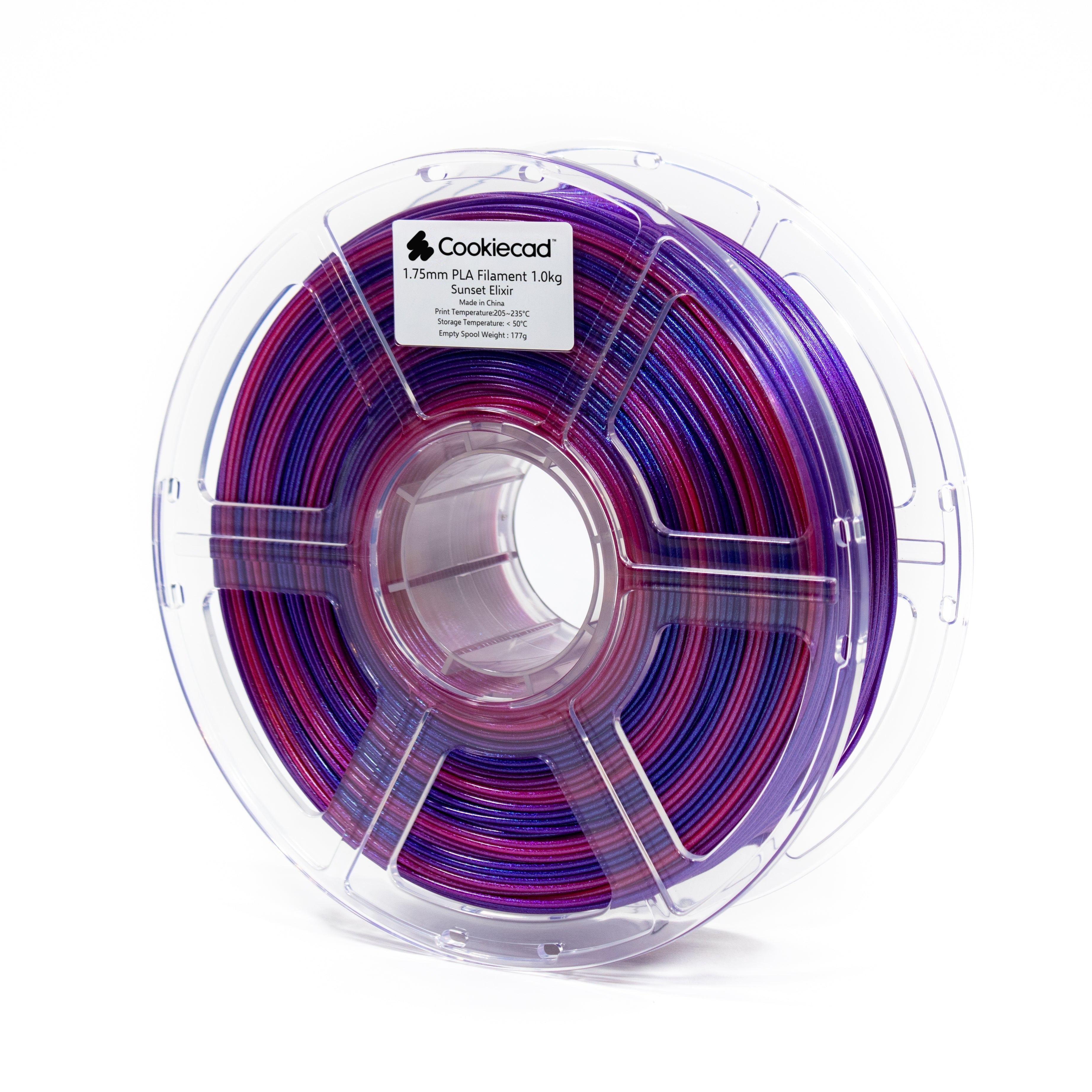 Sunset Elixir (blauw → paars → magenta) PLA-filament 1,75 mm, 1 kg