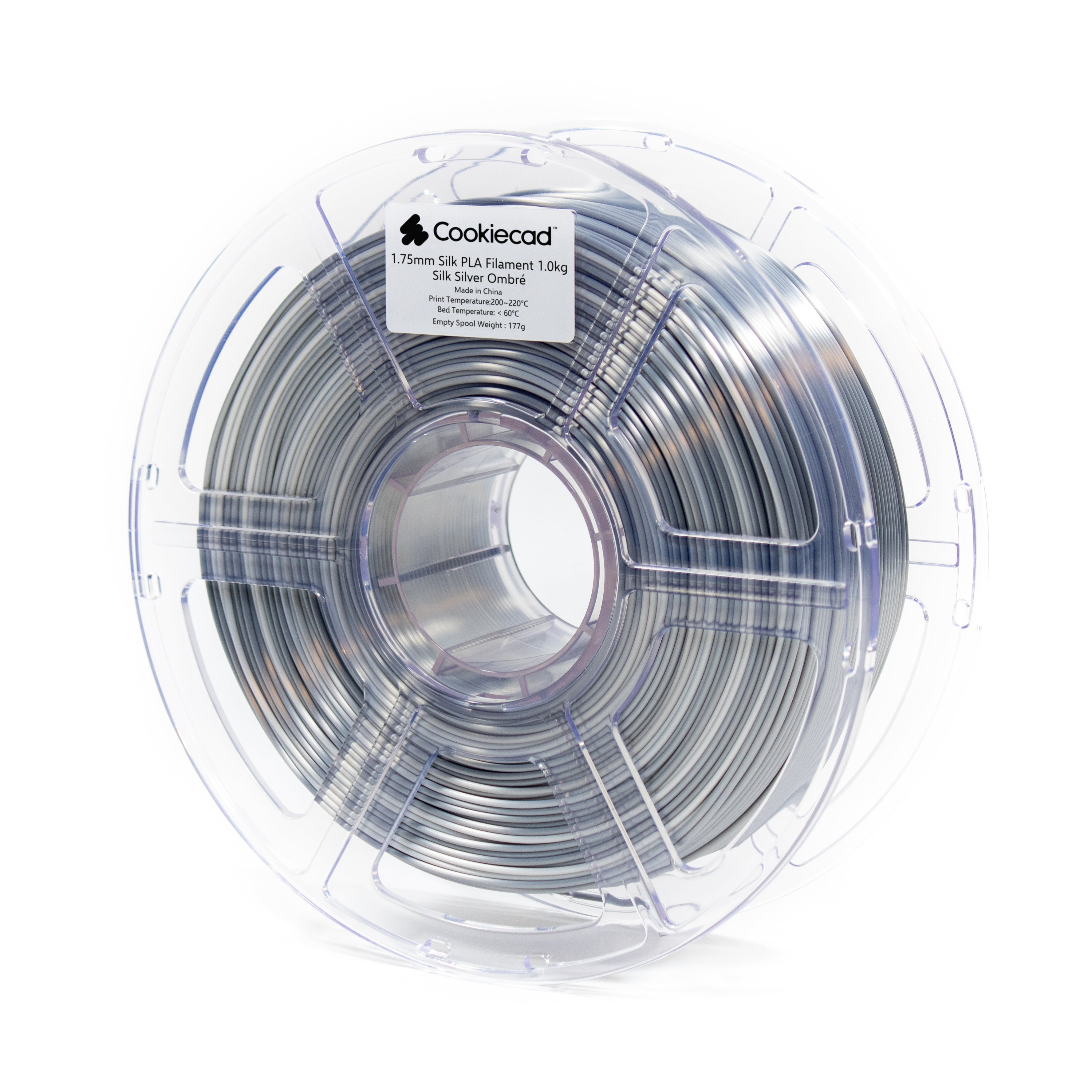 SILK Zilver Ombré PLA Filament 1.75mm, 1kg