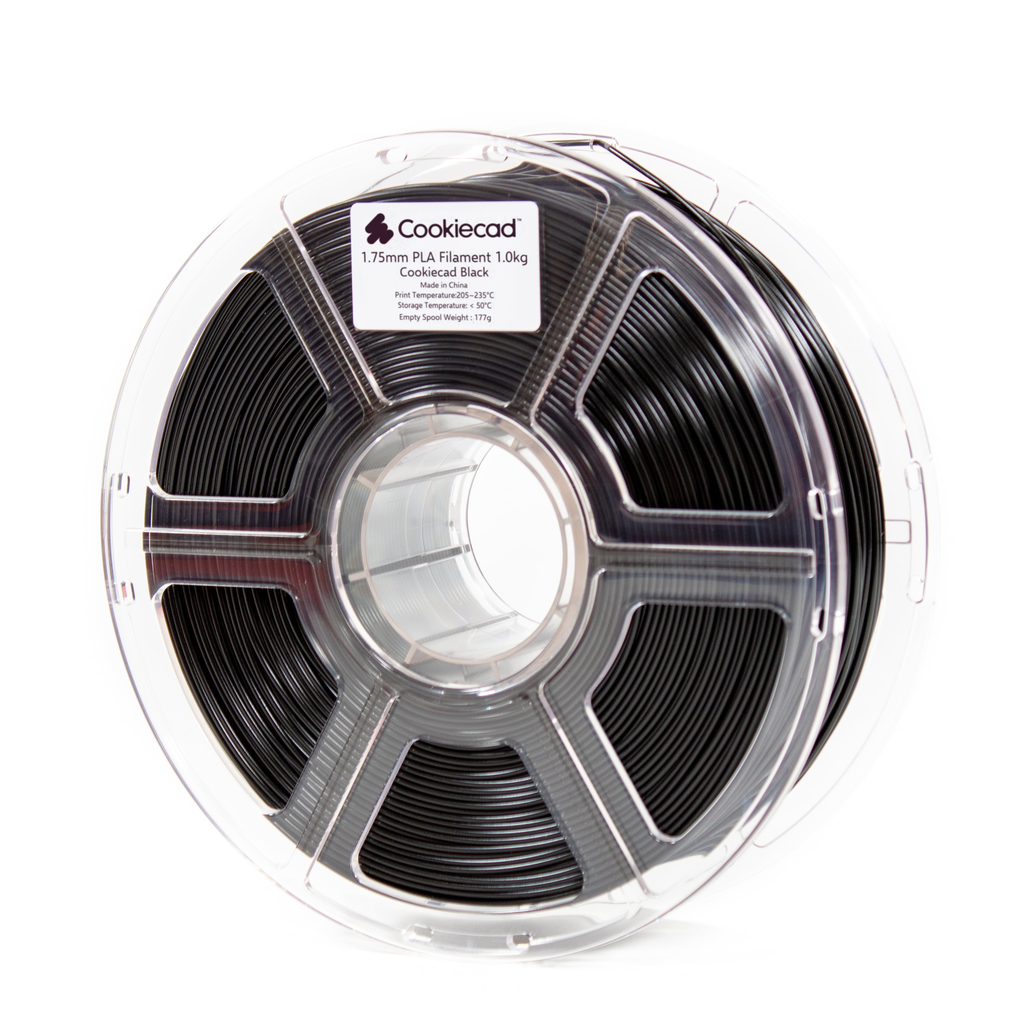 Zwart PLA-filament, 1,75 mm, 1 kg