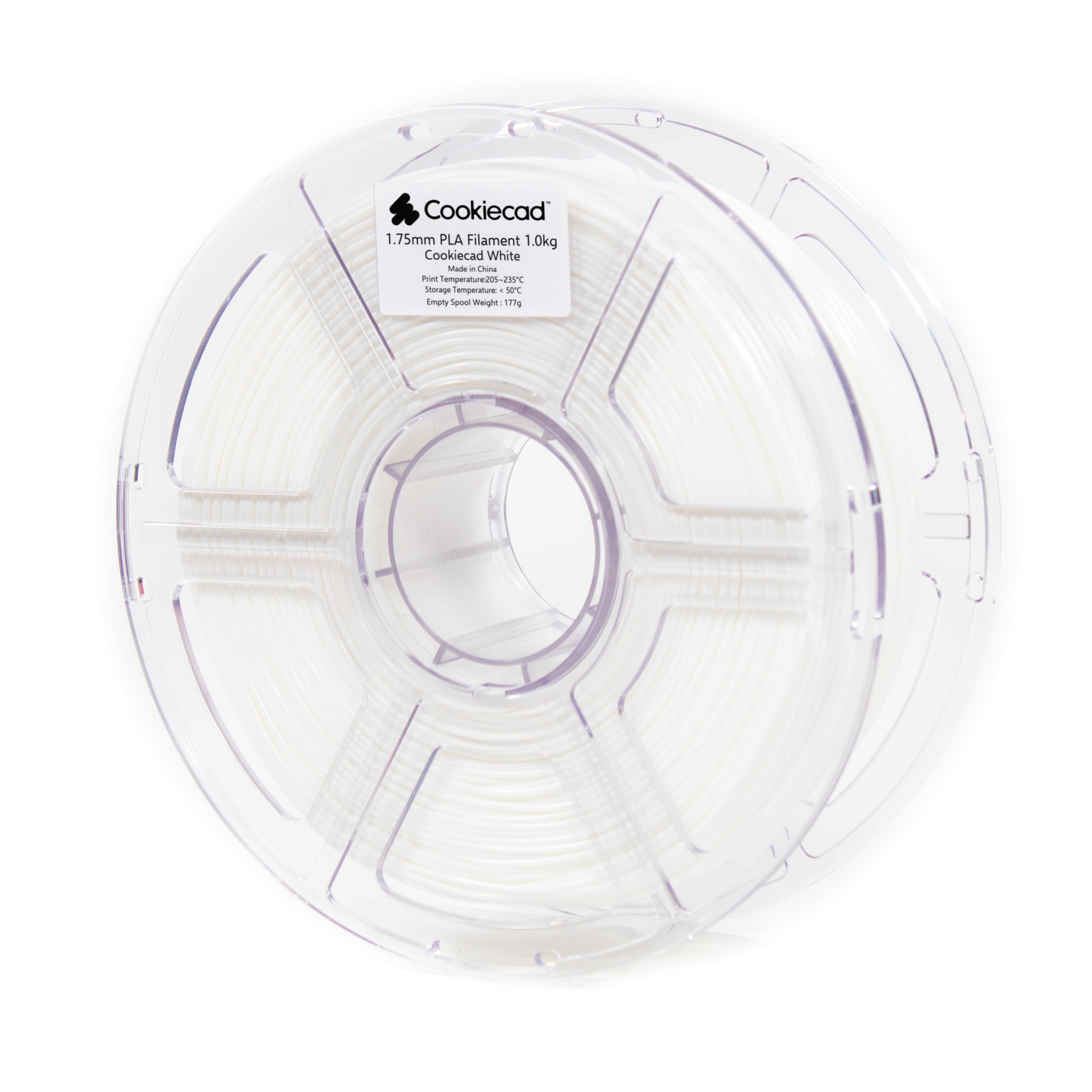 Cookiecad wit PLA-filament, 1,75 mm, 1 kg