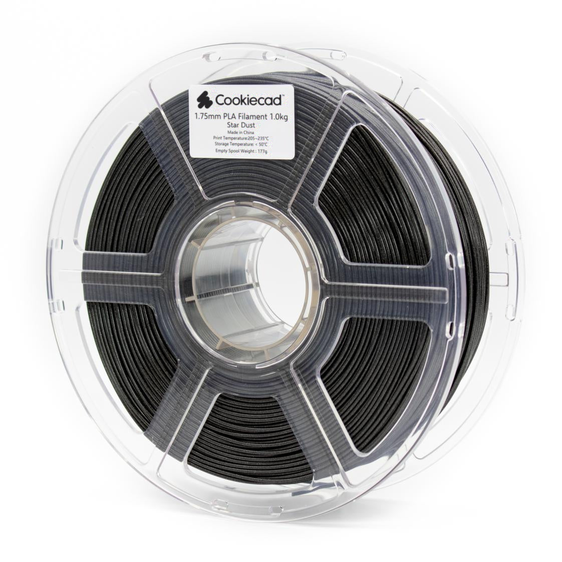 Star Dust Glitter Zwart PLA-filament 1,75 mm, 1 kg