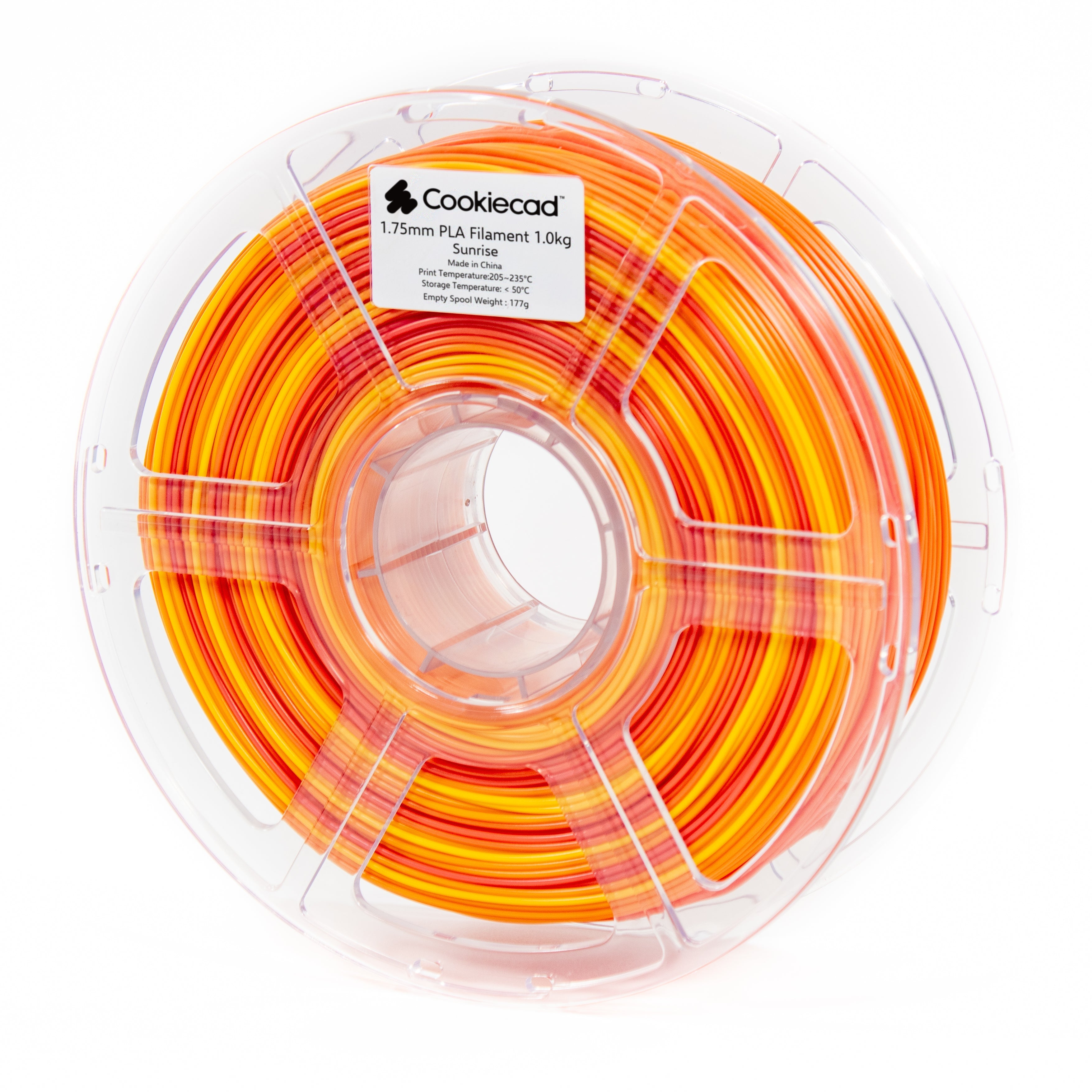 Sunrise (roze → oranje → geel) PLA-filament 1,75 mm, 1 kg