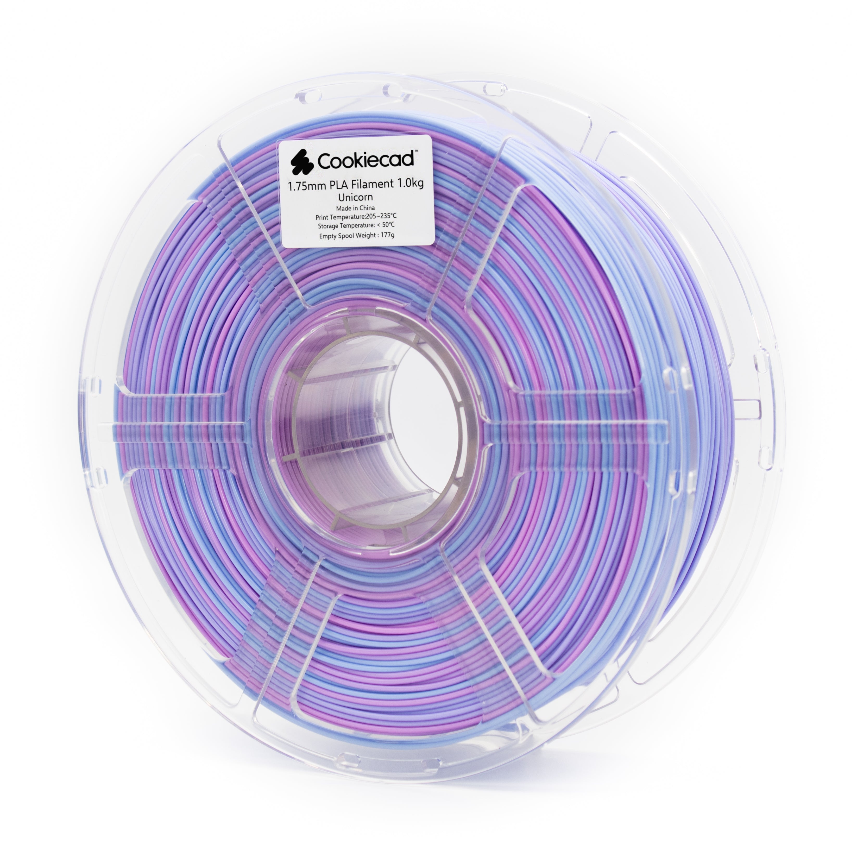 Unicorn 🦄 (roze → blauw → paars) PLA-filament 1,75 mm, 1 kg
