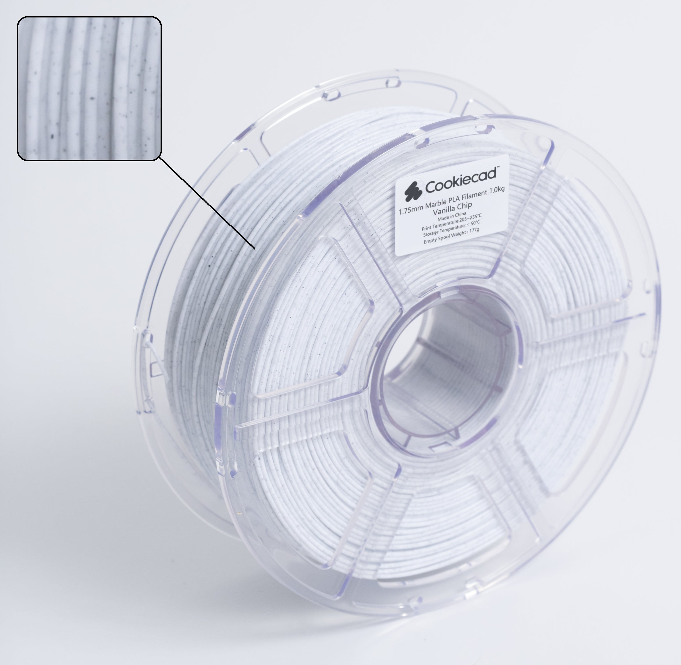 Vanilla Chip Marble PLA-filament 1,75 mm, 1 kg