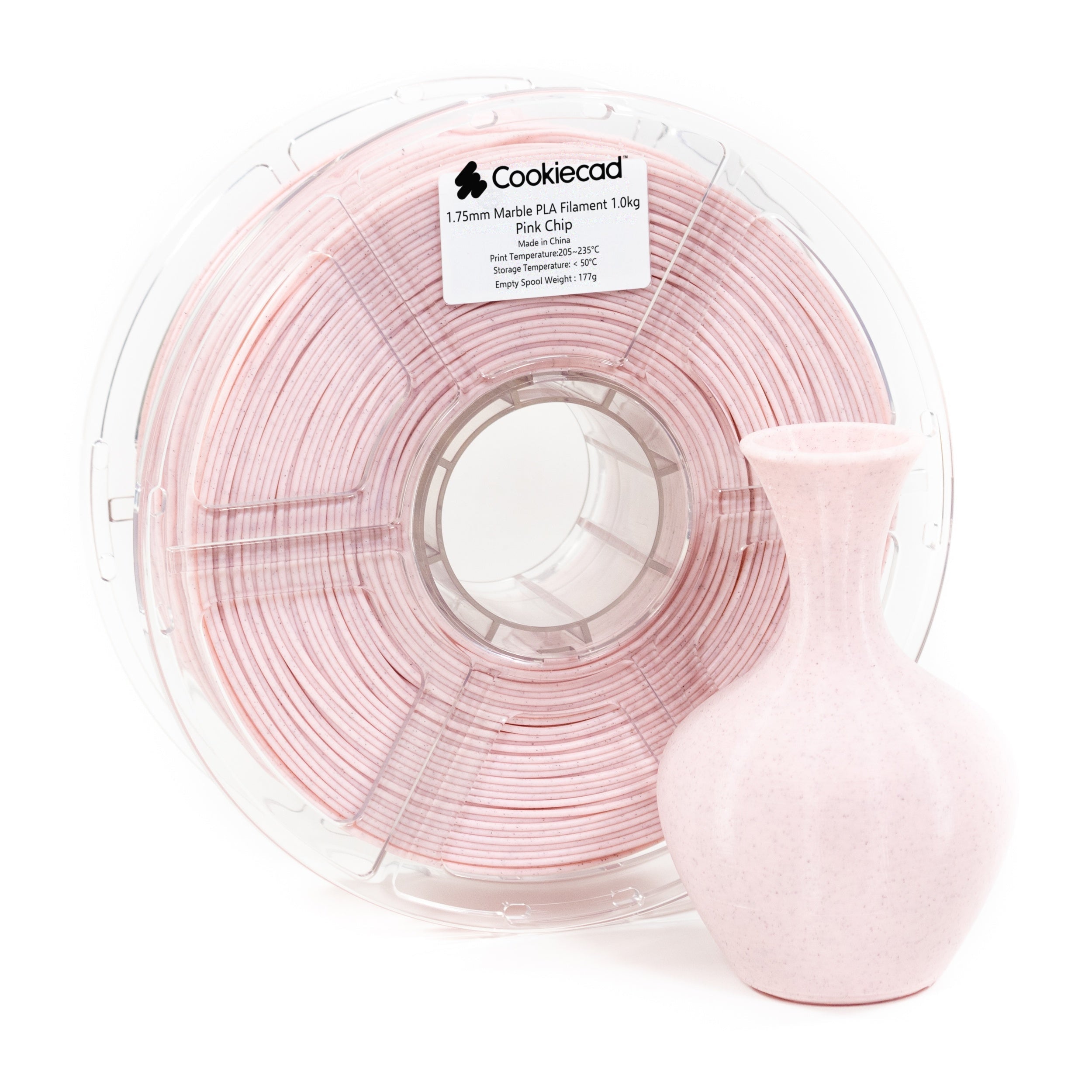 Pink Chip Marble PLA Filament 1.75mm, 1kg